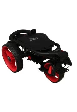 Axglo TriLite 3 Wheel Golf Trolley | Black/Red -Golf Gear Sales Axglo TriLite Wheel Golf Trolley Black Red 65