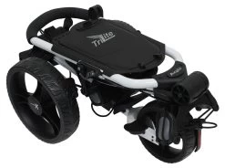 Axglo TriLite 3 Wheel Golf Trolley | White/Black -Golf Gear Sales Axglo TriLite Wheel Golf Trolley White Black 2