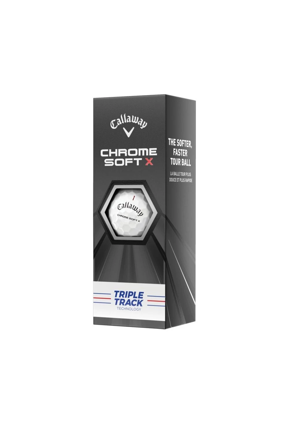 Callaway Chrome X Soft Triple Track Golf Balls | White 4 Callaway Chrome X Soft Triple Track Golf Balls | White - Image 4