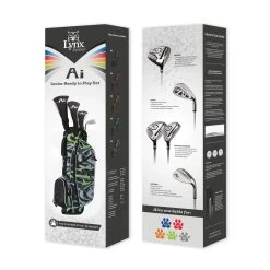 Lynx Junior AI Ready To Play Half Golf Set | Black 57"-60"