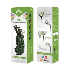 Lynx Junior AI Ready To Play Half Golf Set | Green 54"-57"