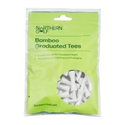 Northern Golf White Bamboo Graduated Tees