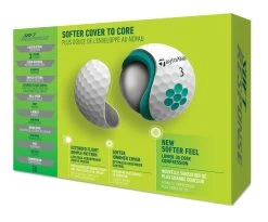 TaylorMade Soft Response Golf Balls | White 5 TaylorMade Soft Response Golf Balls | White -Golf Gear Sales TM22BAL TA508 N7640701 SoftResponse WHT GLB dz Tray v3