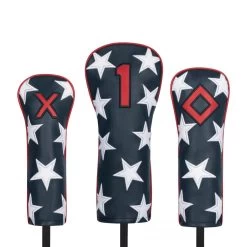 Titleist Stars And Stripes Leather Golf Headcovers TA20LHCSS