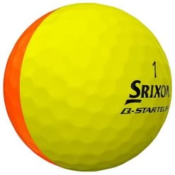 Srixon Q Star Tour Golf Balls Divide | Yellow/Orange -Golf Gear Sales srixon divide yelloworange 5